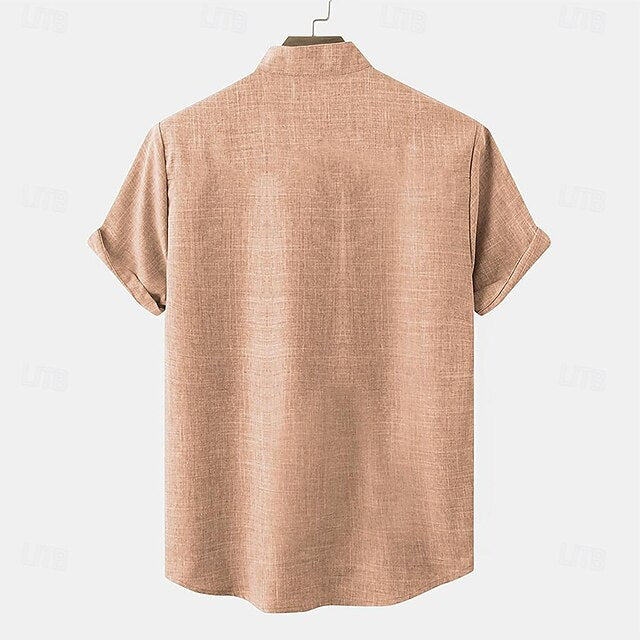 Shirts Vintage Retro Ethnic Men's Linen Shirt