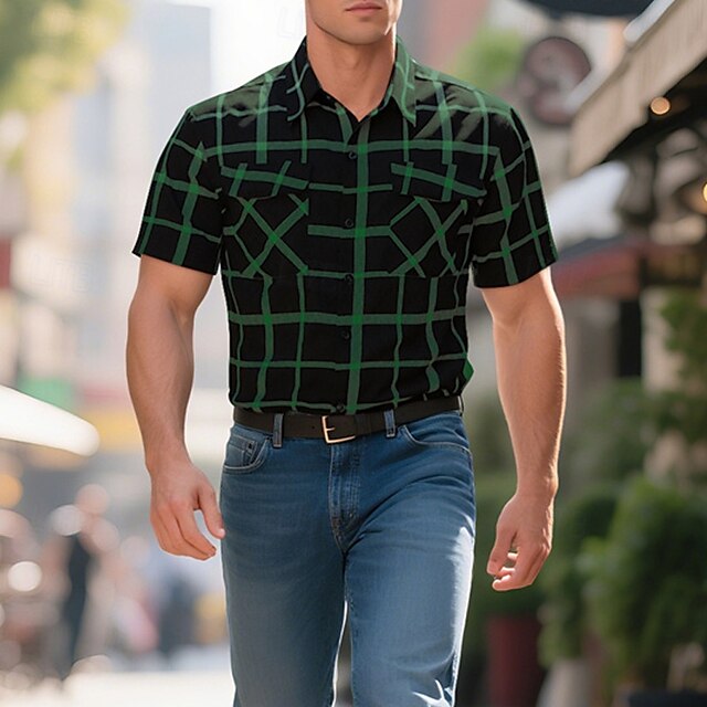Men's Button Beach Up Summer Casual Shirt