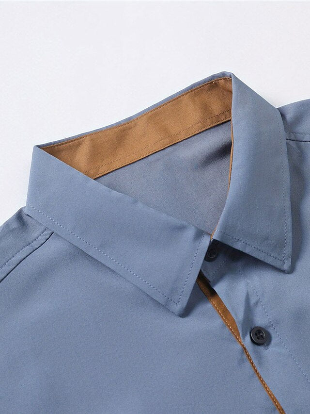 Shirt Button Casual Up Men's Summer Beach