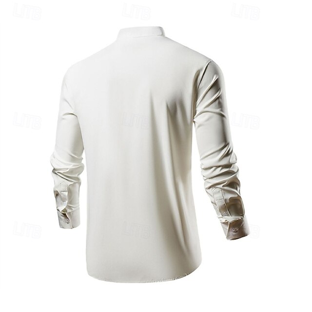 Shirt Casual Up Summer Button Men's Beach