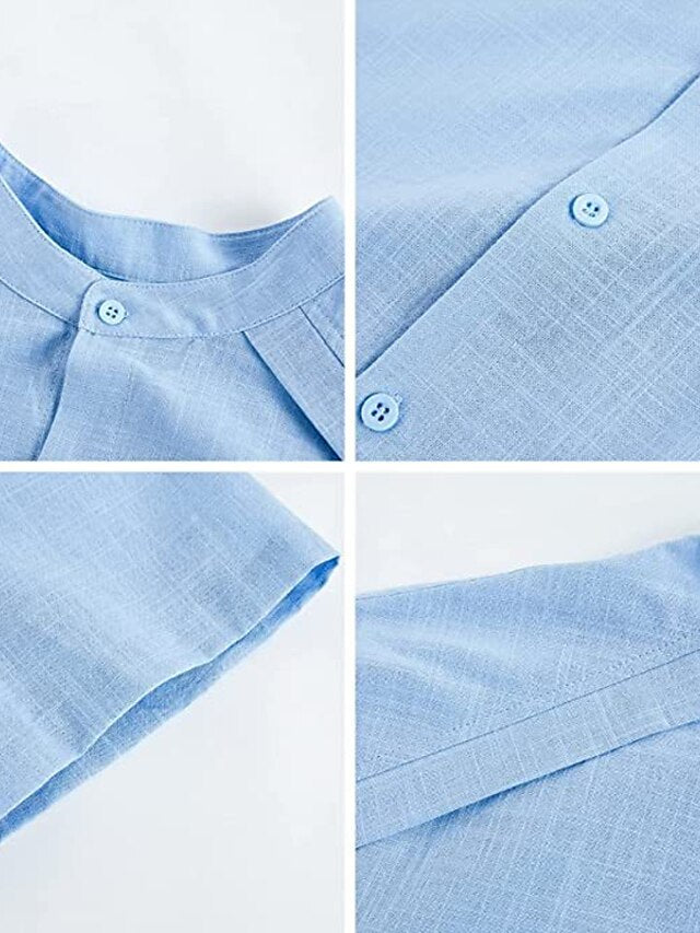 Beach Casual Summer Linen Men's Shirt