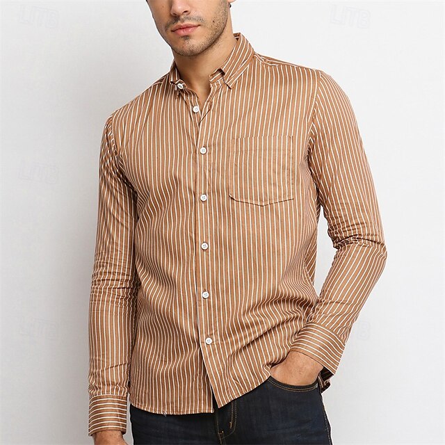 Up Button Shirt Summer Beach Casual Men's