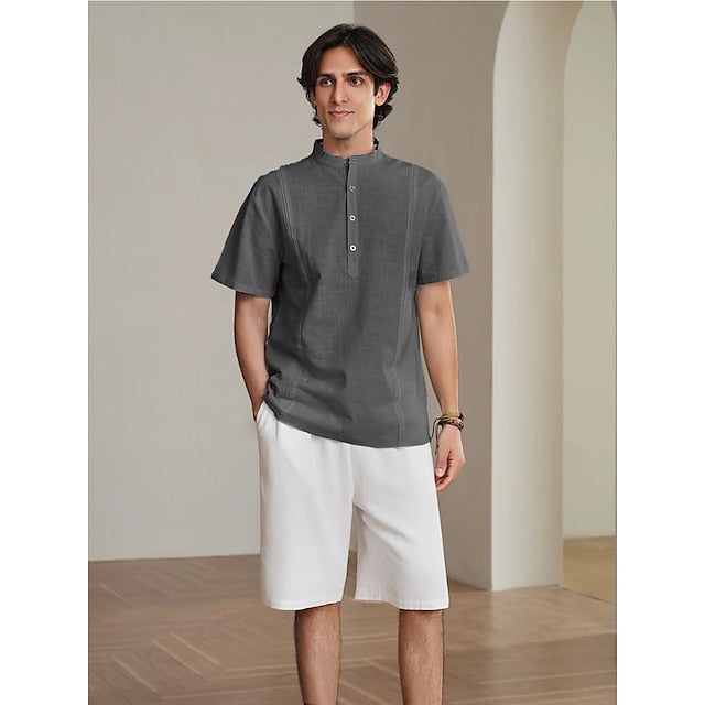 Guayabera Men's Popover Linen Shirt 10%