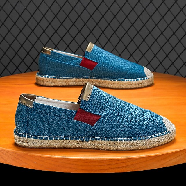 with Red Sole - Espadrille Men's Shoes Jute Slip-On