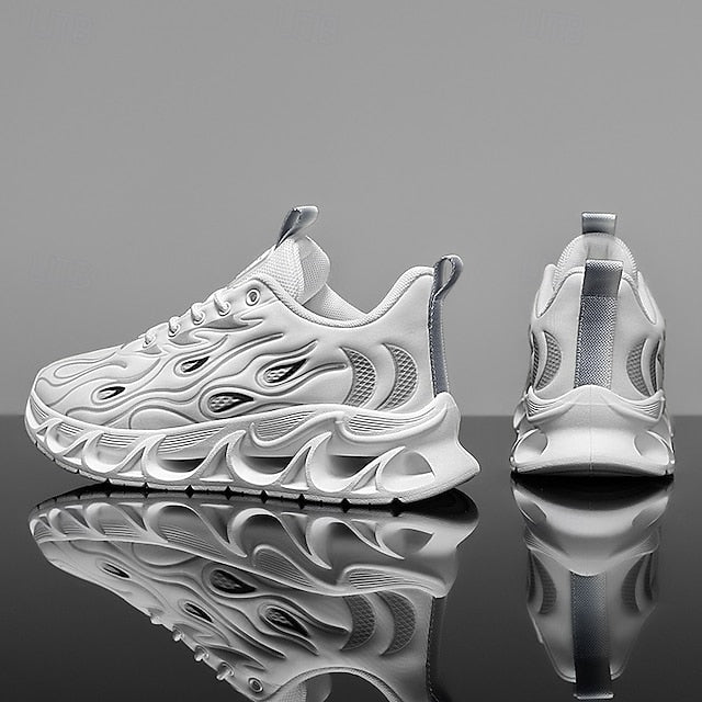 Detailing Red Men's Flame with Running Shoes