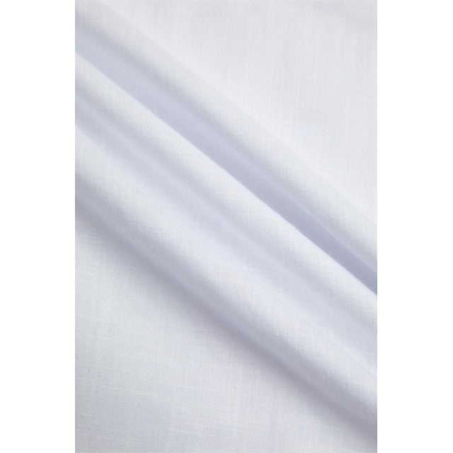Summer Beach Button Men's Wear Up Shirt Linen