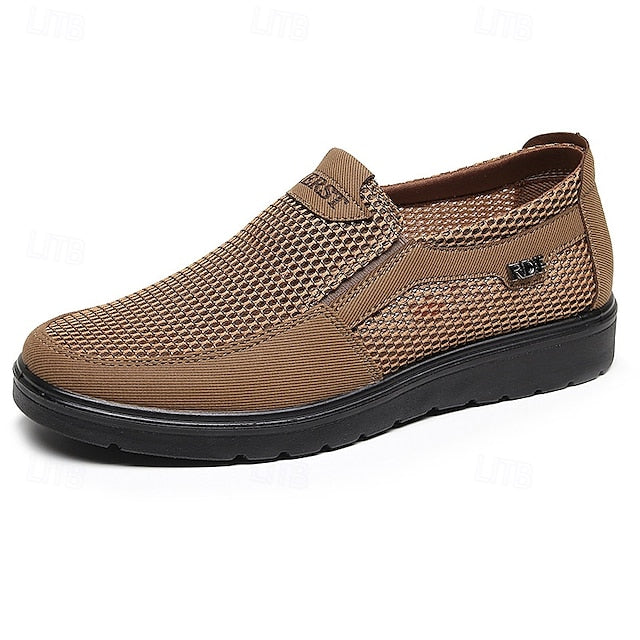 and Sneakers Slip-On Men's Breathable Lightweight Mesh -