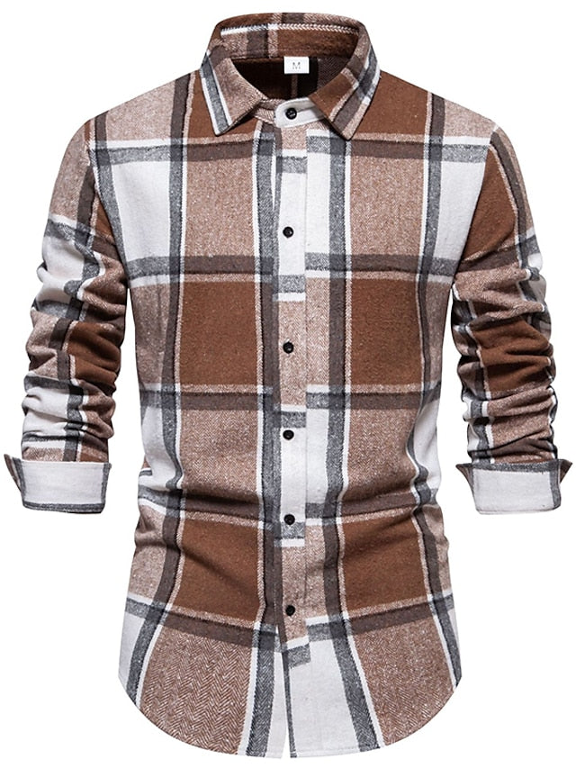 Black Casual Shirts Men's Shirt Red Blue Pink Checked
