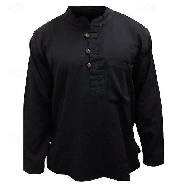 Beach Summer Casual Shirt Men's Up Button