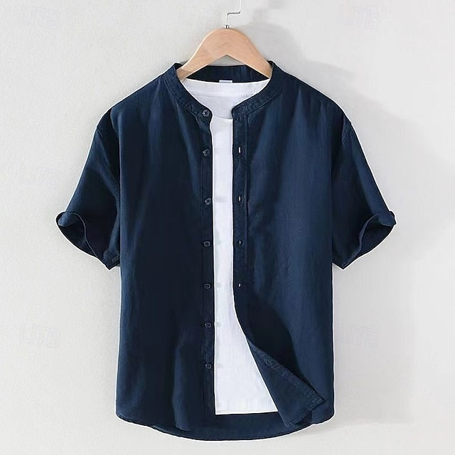 Men's Collar Shirt Chinese Mandarin