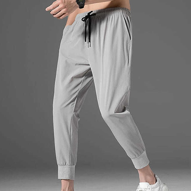 Men's Pants Pocket Cropped Casual Athletic
