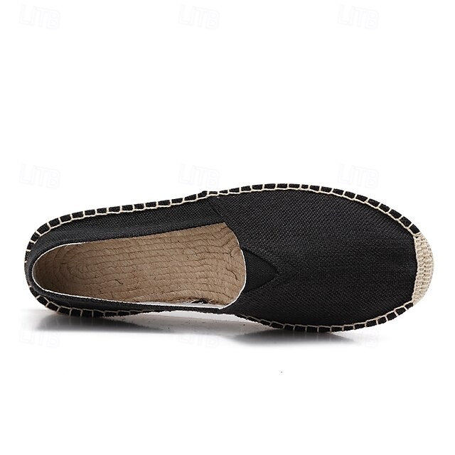 Navy Blue Canvas – Casual Shoes Slip-On Lightweight Men's