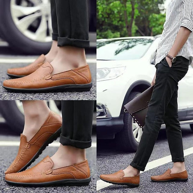 Moccasin Men's Shoes Loafers Slip-Ons Comfort Casual