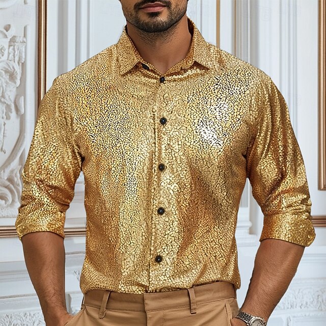 Shirt Summer Wear Casual Satin Men's Beach
