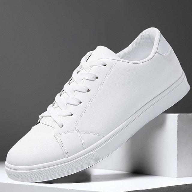 Daily Casual Sneakers White Women Faux Shoes Men's Walking