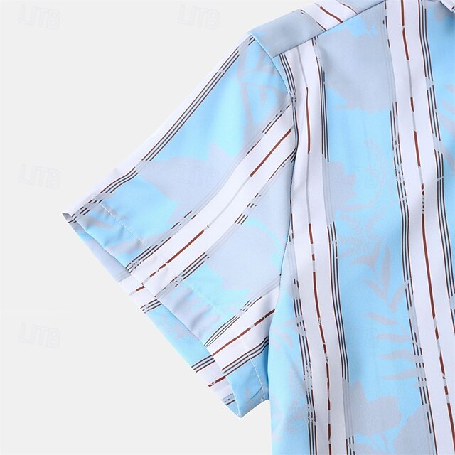 Button Men's Up Beach Summer Casual Shirt