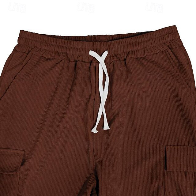 Drawstring Men's Tactical Trousers Cargo Pants