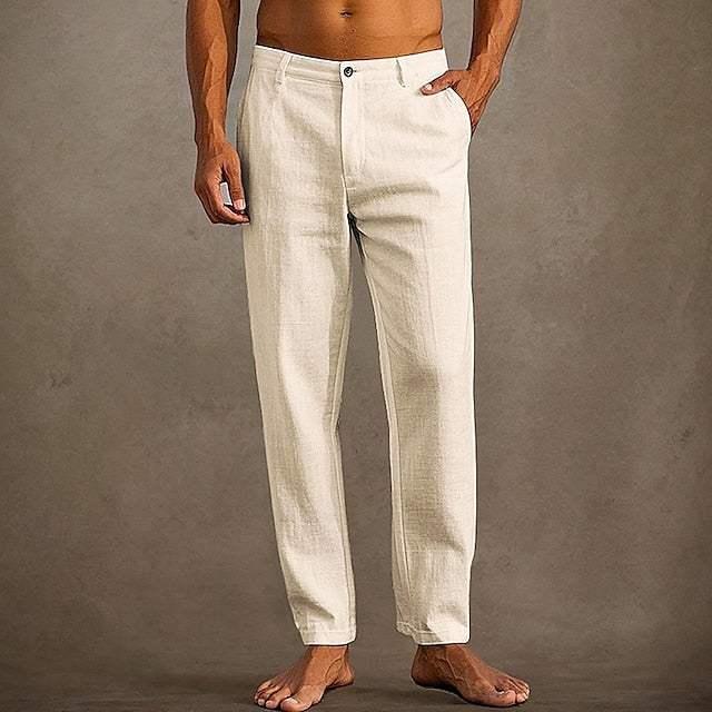 Trousers Pants Pants Pocket Linen Pants Summer Beach Men's