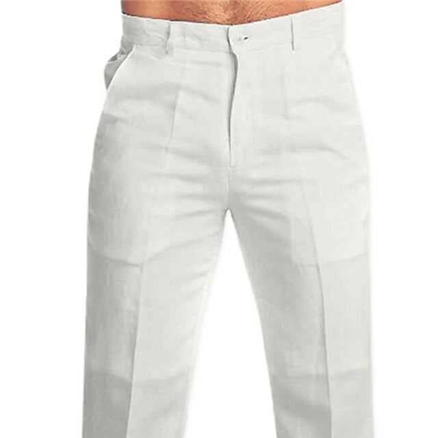 Dress Pants Beach Linen Trousers Men's Summer Pants Pants