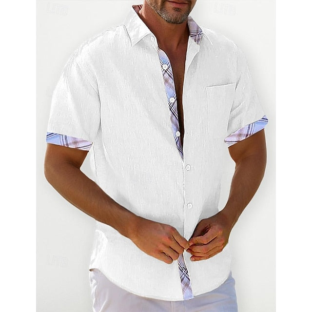 Men's Linen Casual Beach Summer Wear Shirt
