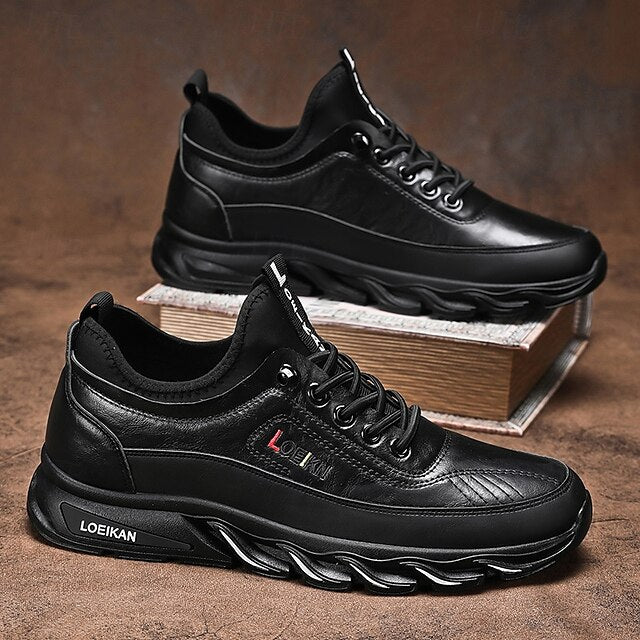 Shoes Men's in Outdoor Black Tan Rugged