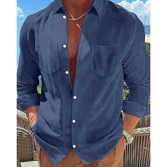 Up Summer Button Men's Casual Shirt Beach