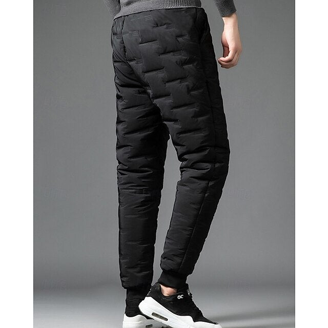 Fleece Men's Pants Trousers Sherpa Joggers Sweatpants
