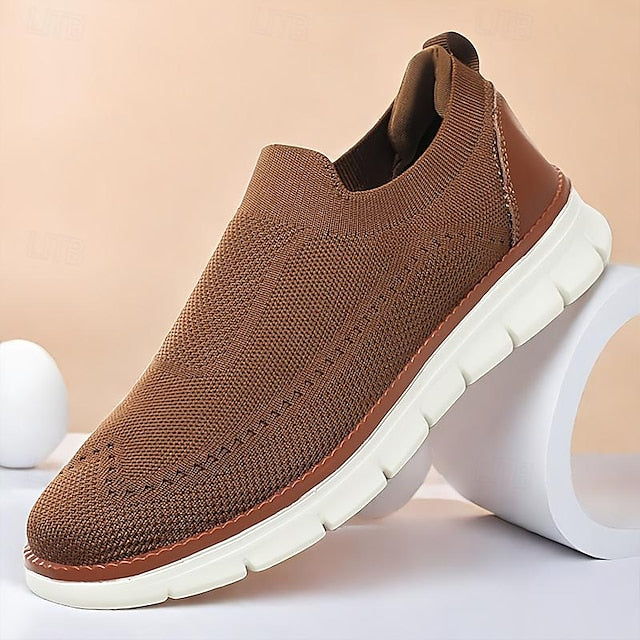 Slip-On Breathable - Knit Sneakers Men's Lightweight