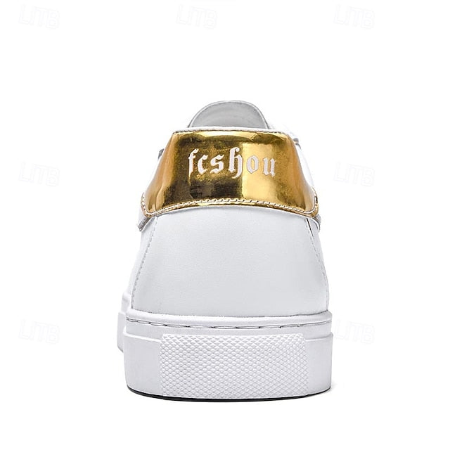 Casual Men's Walking Split Sneakers Leather Comfortable