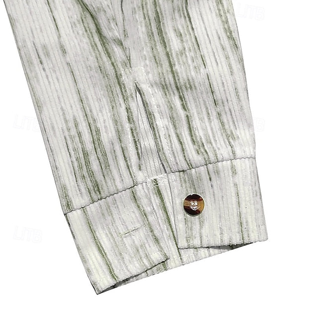 Button Shirt Casual Beach Summer Up Men's