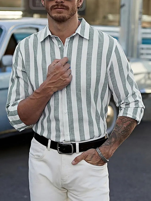 Up Shirt Men's Summer Button Casual