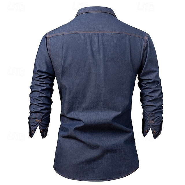 Casual Button Men's Up Beach Shirt Summer