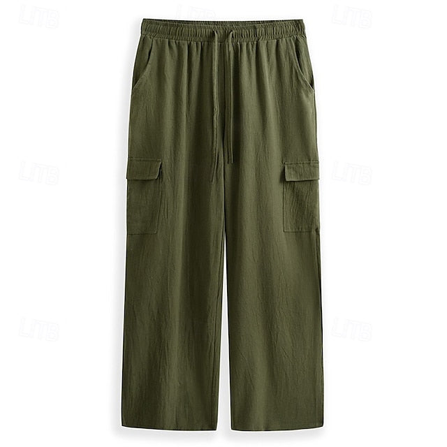 Pants Cargo Trousers Pants Summer Gauze Men's Beach Pants