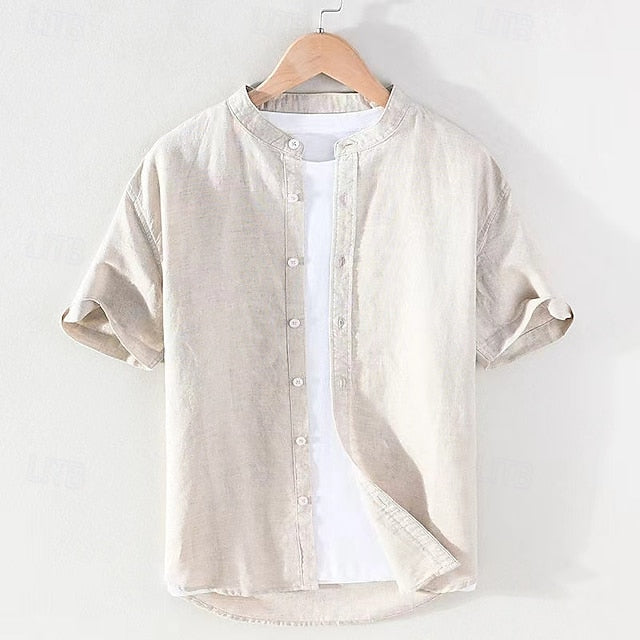 Men's Collar Shirt Chinese Mandarin