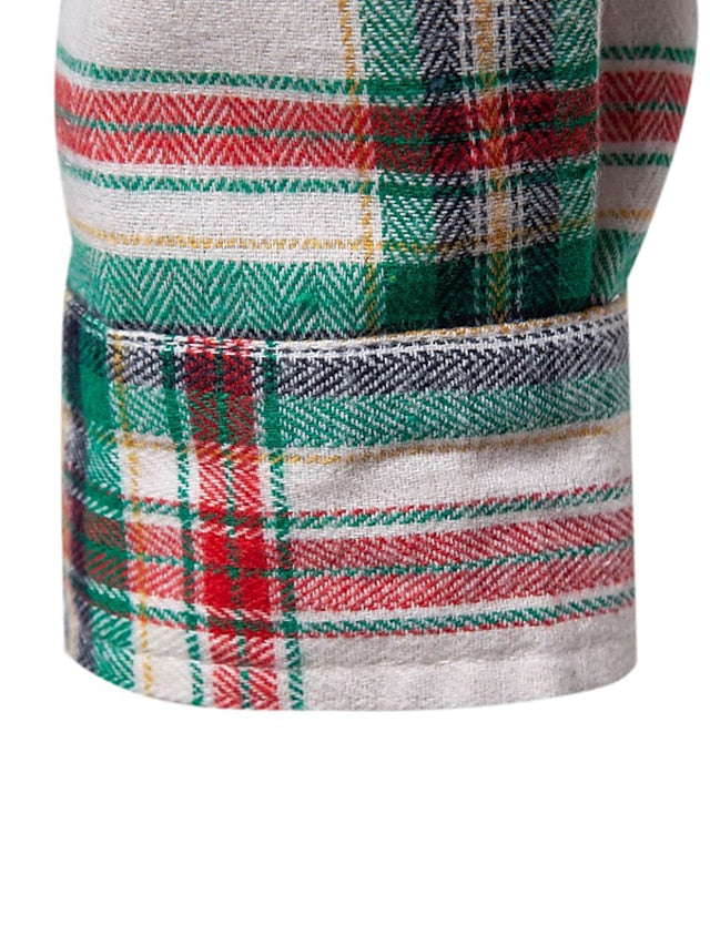 Black Casual Shirts Men's Shirt Red Blue Pink Checked