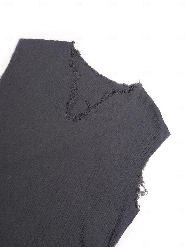 Viking Shirt Summer Beach Linen Style Men's