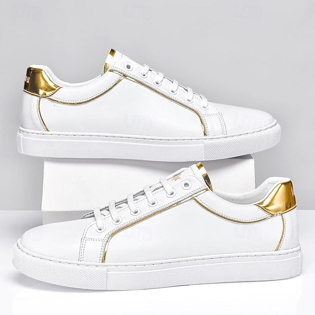 Casual Men's Walking Split Sneakers Leather Comfortable
