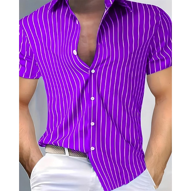 Casual Beach Button Up Men's Shirt Summer