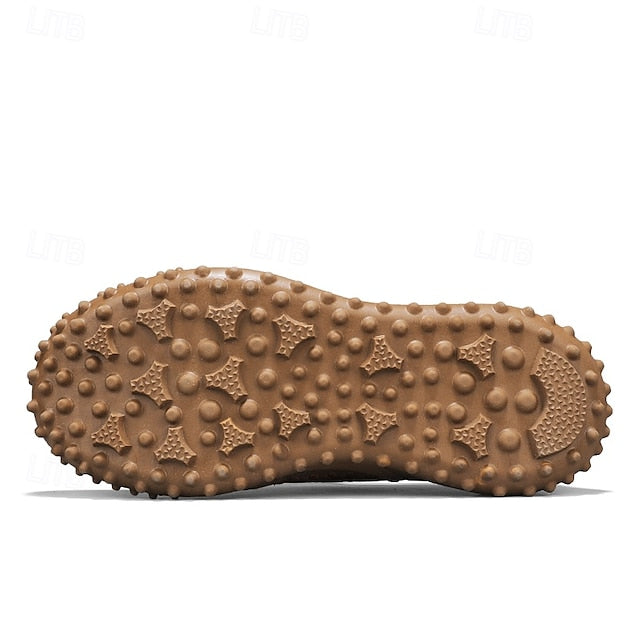 Brown Breathable Mesh with Sports Men's Sandals Upper and