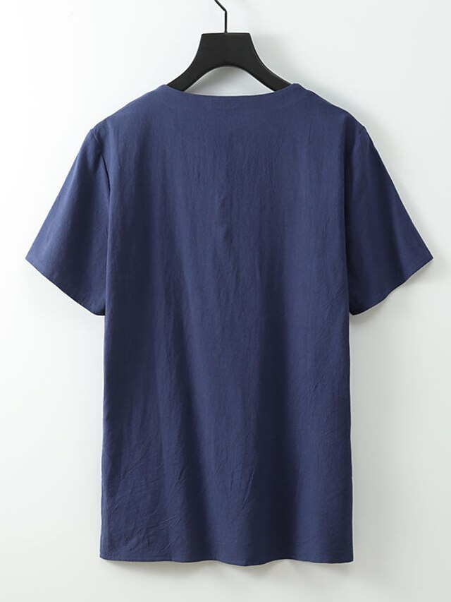 Summer Beach Vacation Plain Shirt Men's Casual