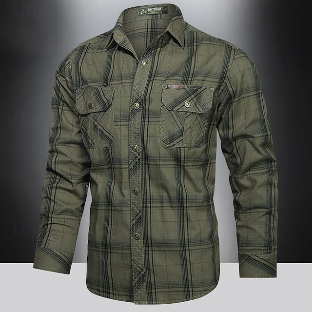 Summer Casual Bowling Shirt Button Men's