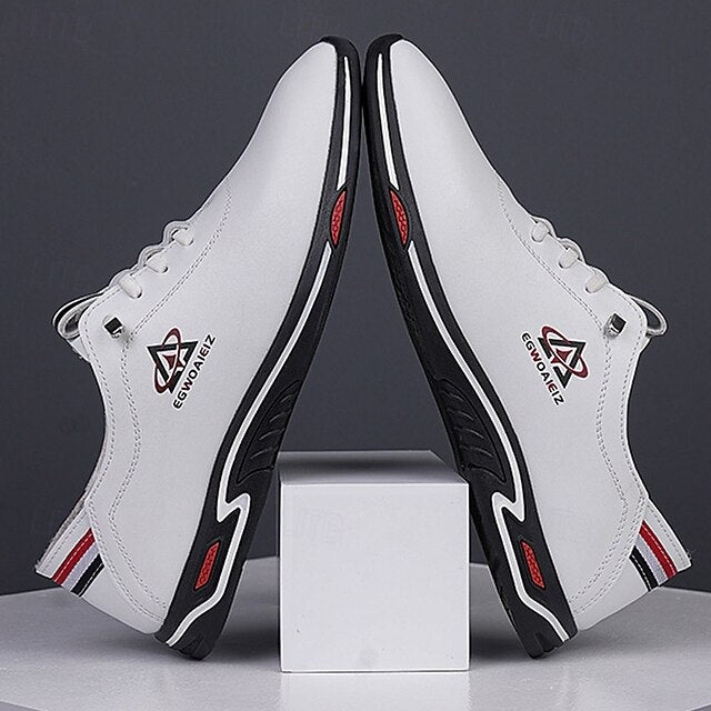 – Men's Slip-On Lightweight Sports White Sneakers
