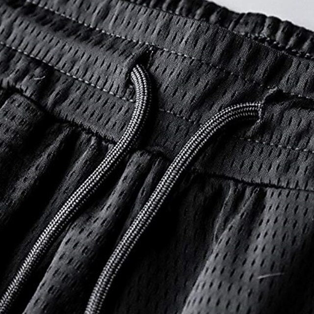 Pants Elastic Waist Drawstring Men's Casual Solid Trousers