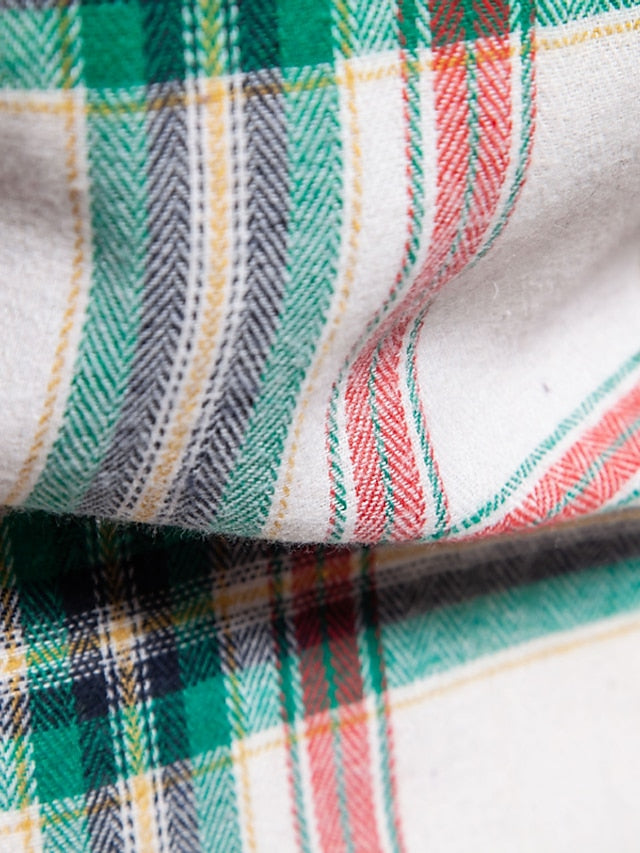 Black Casual Shirts Men's Shirt Red Blue Pink Checked