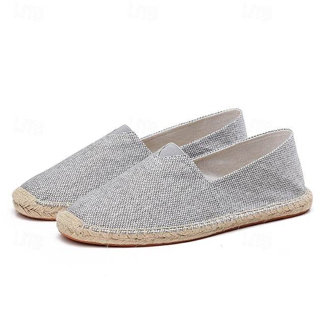 Navy Blue Canvas – Casual Shoes Slip-On Lightweight Men's