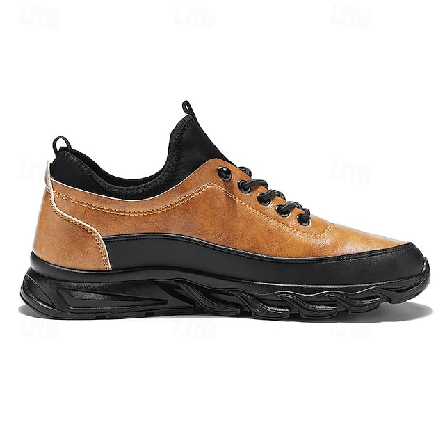 Shoes Men's in Outdoor Black Tan Rugged