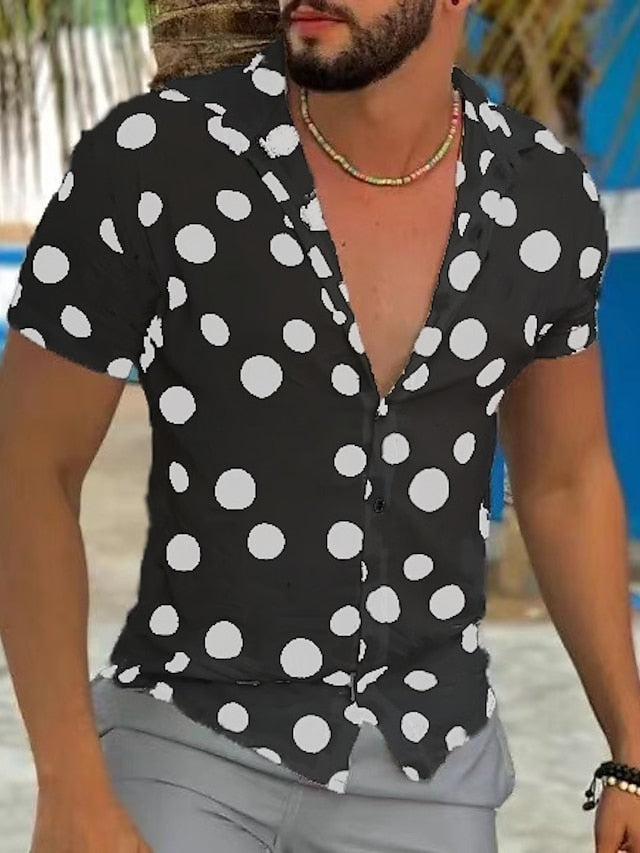 Men's Up Short Button Casual Summer White Shirt