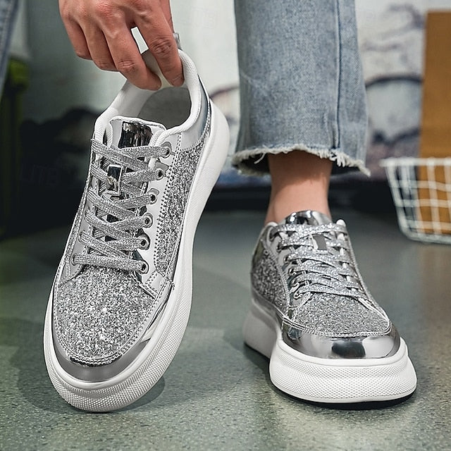 Sneakers Men's Leather Comfortable Slip Casual PU Walking