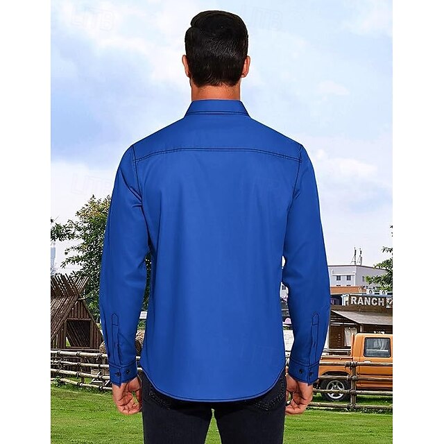Up Summer Button Men's Shirt Beach Casual