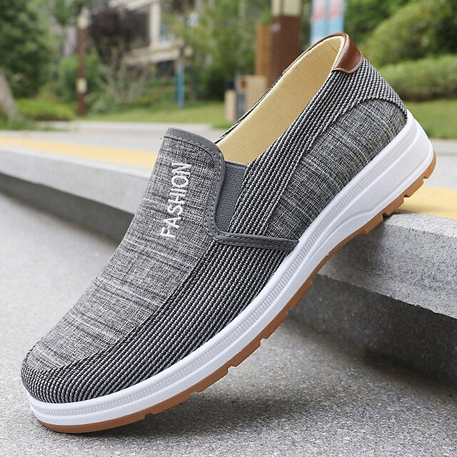 Canvas Slip-On – Loafers Men's Lightweight Breathable